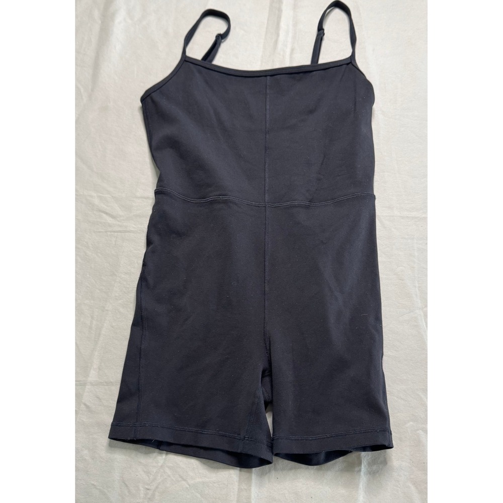 Aritzia TNA Golden Butter Rhythm Romper Black Athletic One piece M